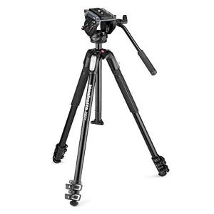 Manfrotto MVK500190AHビデオ雲台+MT190X3アルミ三脚 三脚 MVK500190X3