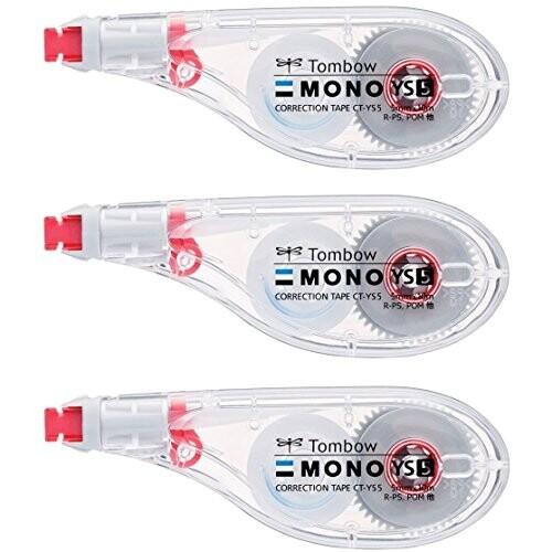 トンボ鉛筆 修正テープ MONO モノYS 5mm 3個 KCA-326