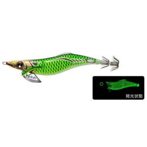 YO-ZURI ルアー エギ アオリーQ フィンエース 3.0号 重量:15g A1754-LMBI-夜光グリーンボイル