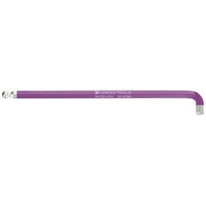 PB SWISS TOOLS 2222L-8PU マルチアングルボール付ロングレインボー六角レンチ パープル 8mm