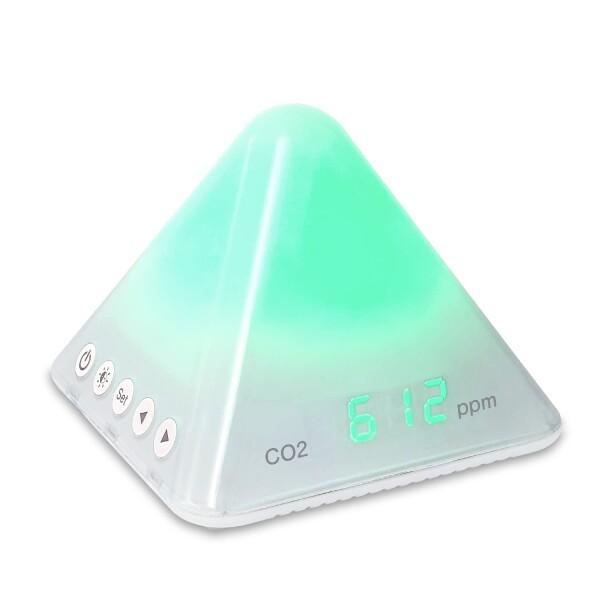 プラス 二酸化炭素濃度計 CO2モニター 換気の目安を色でお知らせ 換気アラーム AT-C01 42...