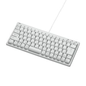 サンワサプライ 有線コンパクトキーボード テンキーなし USB接続 日本語86キー メンブレン USB-PS/2変換アダプタ