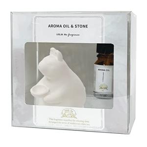 ほんやら堂 Scent of TEA アロマストーン オイルギフト ホワイトティー サイズ：約W12 D12 H7 RLK38567