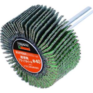 TRUSCO 超研削フラップホイール 外径40X幅25X軸径6#Z40 5個入 HF4025Z-40