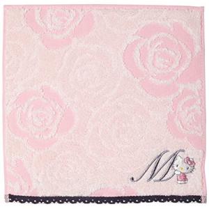 丸眞 サンリオ ハローキティ ミニタオル イニシャルローズキティM 3005057900 約25×25cm