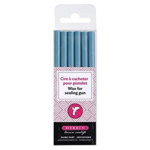 エルバン シーリング スタンプ ワックス ガン用 6本入り 封ろう用 フランス製 ターコイズ HERBIN hb35812