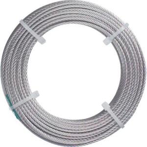 TRUSCO ステンレスワイヤロープ ナイロン被覆 Φ1.5X5m CWC-15S5