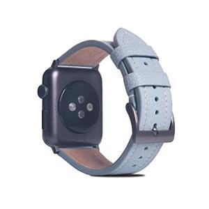 SLG Design FULL GRAIN LEATHER BAND for Apple Watch 45/44/42mm パウダーブルー