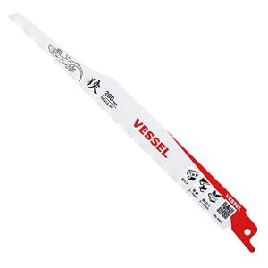 ベッセル セーバーソーブレード リザード  10&14山 刃厚1.27mm 全長200mm SBL-0420-1 白 赤
