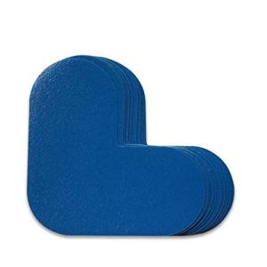 セーフラン 5Sフロア表示ステッカー  ブルー 青 100×100mm 10枚セット 区画表示 5S管理