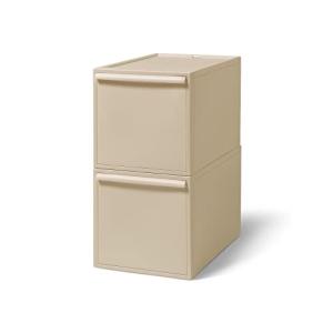 ライクイット  収納ケース クローゼットシステム 引出し  2個組 ベージュ CS-D3 2P 奥行き52cm クローゼ