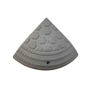 セーフラン 段差プレート 340x340x高150mm PP グレー 連結用ネジ付属 転倒防止 1個 J2409