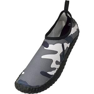 AQA マリンスポーツ 男女兼用 AQA ベアフットシューズ グレーカモ LL KW-4623