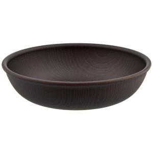 正和 Showa NH home 木目 樹脂 ラウンド プレート S ダークブラウン クリーンコート 電子レンジ 食洗器対応 日本