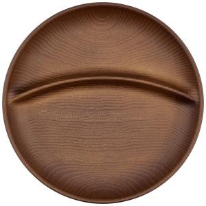 正和 Showa NH home 仕切り皿 木目 樹脂 ワンプレート ブラウン クリーンコート 電子レンジ 食洗器対応 日本製