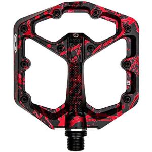 CRANKBROTHERS MTB用フラットペダル スタンプ7 Sサイズ スプラッターペイントレッド