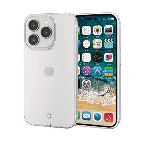 エレコム iPhone 14 Pro ケース カバー 耐衝撃 衝撃吸収 ソフト 端子キャップ付き 端...