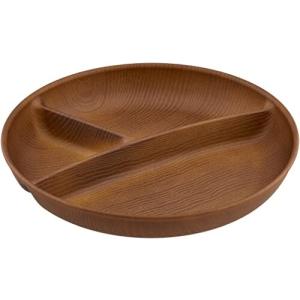 正和 Showa NH home 仕切り皿 木目 樹脂 ワンプレート BIG ブラウン クリーンコート 電子レンジ 食洗器対応 日本