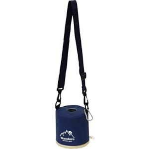 丸和貿易 ワンデルン ロールペーパーホルダー ネイビー サイズ：約12.5 H12.5 4008630-03