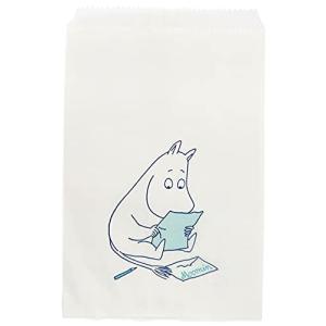 インディゴ MOOMIN ムーミン 紙袋 平袋 フラットバッグS レター ホワイト MP210