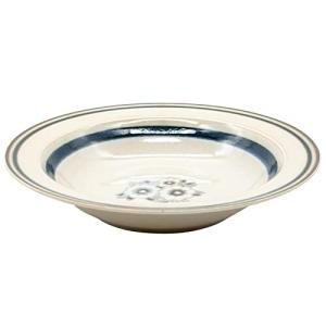 アイトー aito製作所  ボウル 皿 L 約21cm フルラージュ 花 ネイビー 美濃焼 日本製 111042