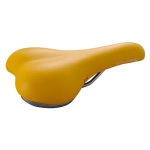 CYCLE PRO 自転車 サドル ゲル入 コンフォート用 イエロー 480g スチールレール ロード マウンテン