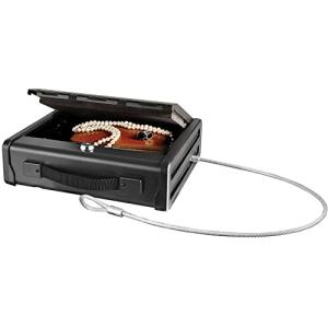 Master Lock  金庫 小型 家庭用 キーロック式 ケーブル付 クイックアクセス コンパクトセーフ PP1