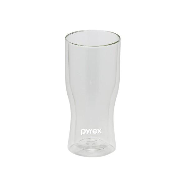 PYREX ビアグラス ビール タンブラー 420ml ダブルウォール パイレックス グラス 耐熱ガ...