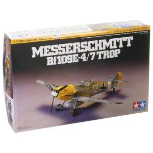 タミヤ 1/72 ウォーバードコレクション No.55 ドイツ空軍 メッサーシュミット Bf109E-4/7 TROP プラモデ｜trafstore