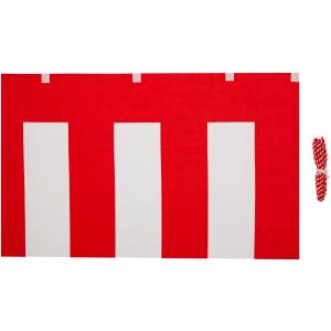 イタミアート 紅白幕 高さ70cm×長さ180cm (1間) テトロンポンジ 紅白ひも付 KH002-01IN｜trafstore