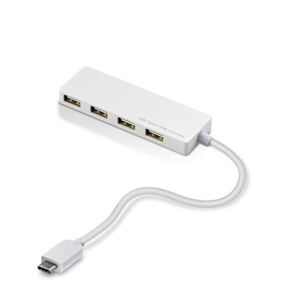 エレコム usbハブ USB2.0 Type-C Aメス4ポート バスパワー 15cmケーブル Ma...