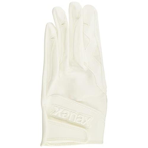XANAX(ザナックス) 野球 守備用手袋 片手用 左手 BBG-90H ホワイト×ホワイト L-L...