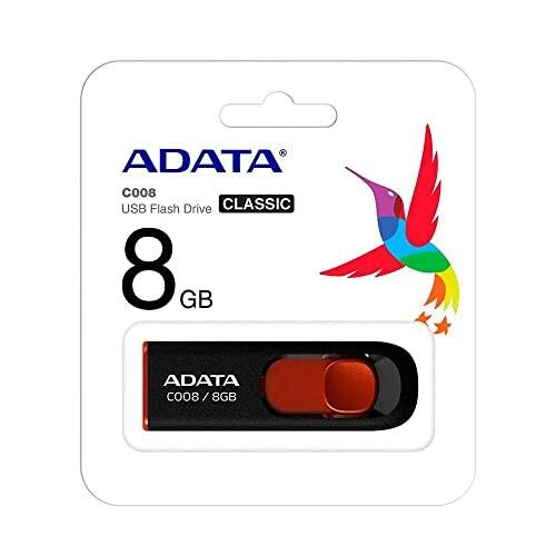 エイデータ(Adata) ADATA USBメモリ 8GB USB2.0 スライド式 ブラック AC...