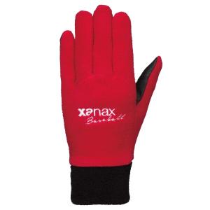 ザナックス(XANAX) 野球 ウォームマルチグローブ手袋 トレーニング BBG700 ブラック×レッド｜trafstore