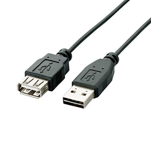 エレコム USBケーブル 延長 USB2.0 (USB A オス to USB A メス) リバーシ...