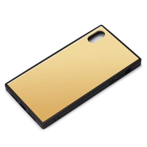 Premium Style iPhoneXR用 ガラスハイブリッドケース ゴールド PG-18YGT...