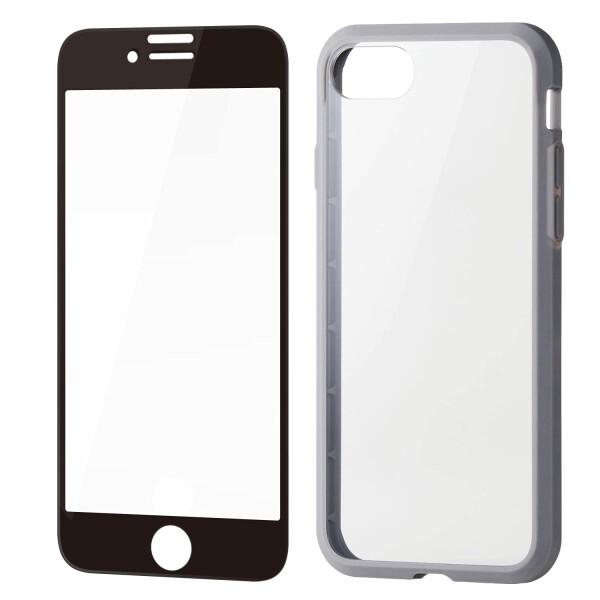 エレコム iPhone SE 第2世代 ハイブリッドケース TOUGH SLIM 360度保護 ガラ...