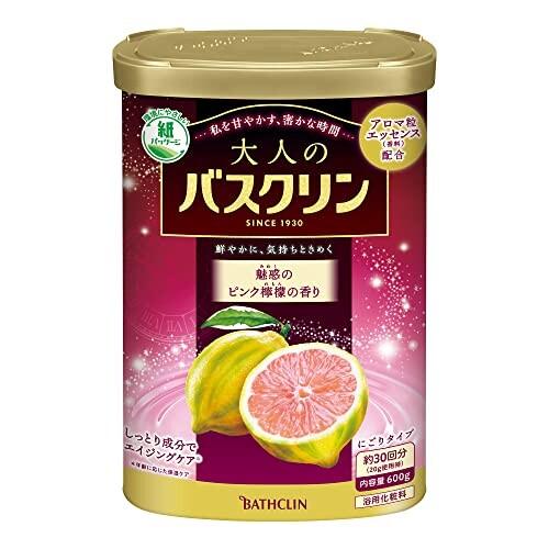 大人のバスクリン 魅惑のピンク檸檬の香り 600g(約30回分) 浴用化粧料