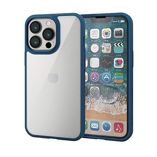 エレコム iPhone 13 Pro/ハイブリッドケース/TOUGH SLIM/360度保護/ネイビ...