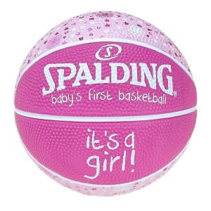SPALDING(スポルディング) バスケットボール べビーズ ファースト バスケットボール It's a Girl ラバ｜trafstore