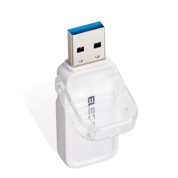 エレコム USBメモリ 64GB USB3.0 3.1 (Gen1) なくさないキャップ ホワイト ...