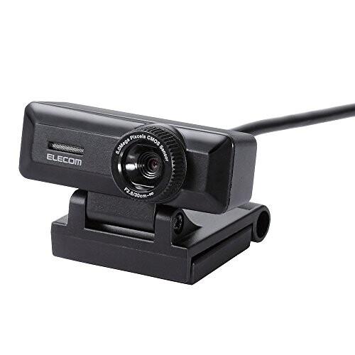 エレコム WEBカメラ UCAM-C750FBBK マイク内蔵 フルHD 1080p 30FPS 5...