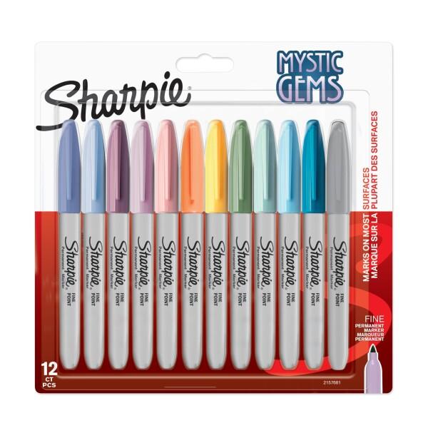 Sharpie シャーピー 油性マーカー ミスティックジェム 12本 セット F 中字 油性ペン 2...