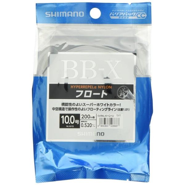 シマノ(SHIMANO) ライン BB-X ハイパーリペルα ナイロン フロート 200m 10号 ...