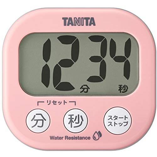 タニタ(Tanita) キッチン 勉強 学習 タイマー 洗える でか見えタイマー ピンク TD426...