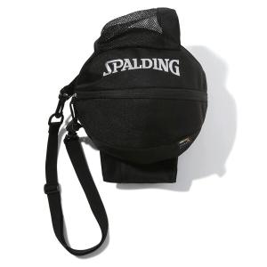 SPALDING(スポルディング) バスケットボール バッグ ボールバッグプロ ブラック ｘ シルバー 49-005SV｜trafstore