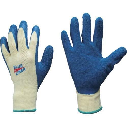 東和コーポレーション(Towa Corporation) 天然ゴム背抜き手袋 ブルーライナー3双組 ...