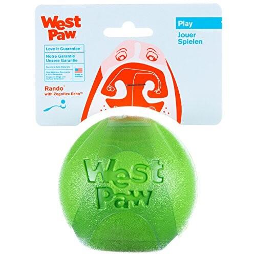 West Paw ゾゴフレックス エコー ランダ 犬 おもちゃ 犬 ボール ジャングルグリーン Lサ...
