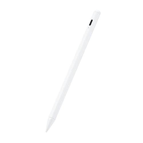 エレコム タッチペン iPad専用 パームリジェクション対応 磁気吸着 USB-C充電 ペアリング不