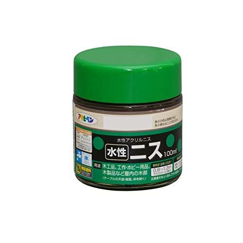 アサヒペン 塗料 ペンキ 水性ニス 100ML ライトオーク 水性 ツヤあり 屋内用 シックハウス対...